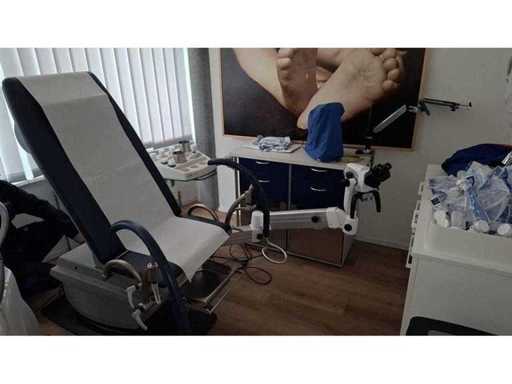 ATMOS - Complete gynaecologische set (stoel, digitale colposcopie, meubels, kruk)