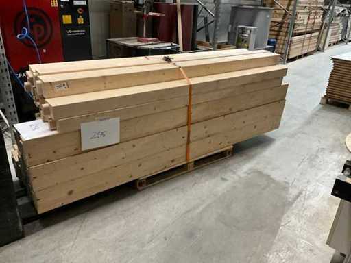 Un lotto di 40 travi in glulam, KVH fino a 2,93 m di lunghezza // sezioni trasversali diverse