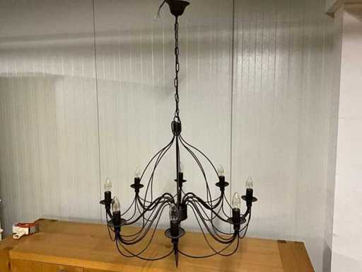 Lampe pendante en fer 8L