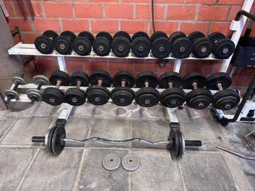 Set manubri + portapacchi 2,5 - 20KG