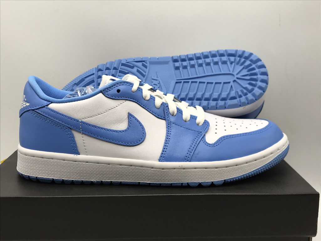 Nike Air Jordan 1 Low G Sneaker Weiß/Uni Blau 42