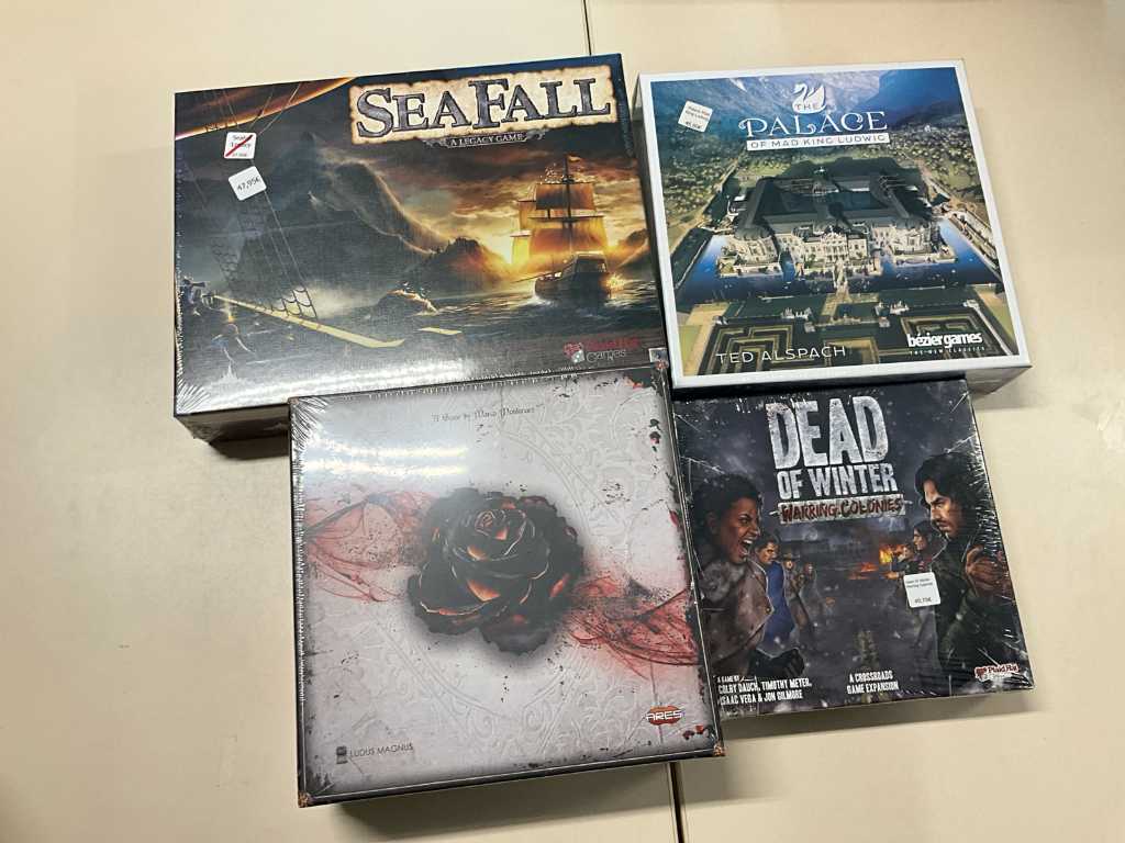 4 diverse gezelschapspellen PLAID HAT GAMES, BEZIER GAMES, ARES