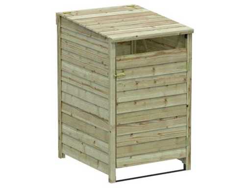 Armadio per bidoni in abete "Nyhavn" impregnato - 92,5x76x125 cm