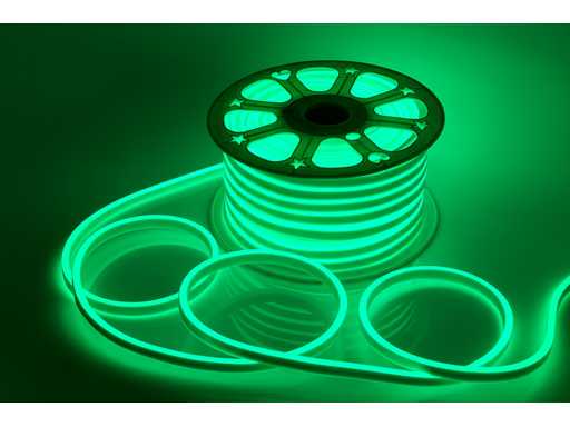 Bande LED néon 50m – 8W/m – Vert – IP65 Étanche (x1)