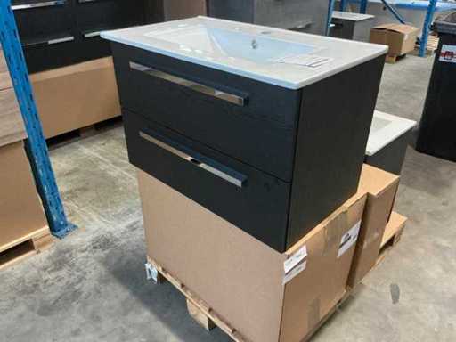 H&R Design Badezimmermöbel-Set 80 cm