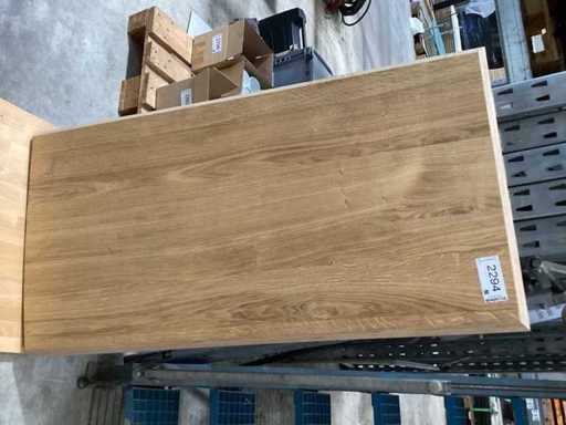 Tischplatte Eiche Multiplex mit abgeschrägter Kante 137x70x3,5cm