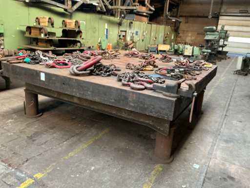 Table de serrage à rainure en T