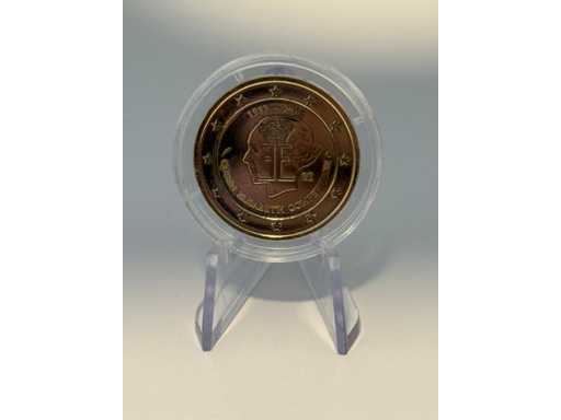 Moneta commemorativa da 2 euro placcata oro Spagna 2013 El Escorial