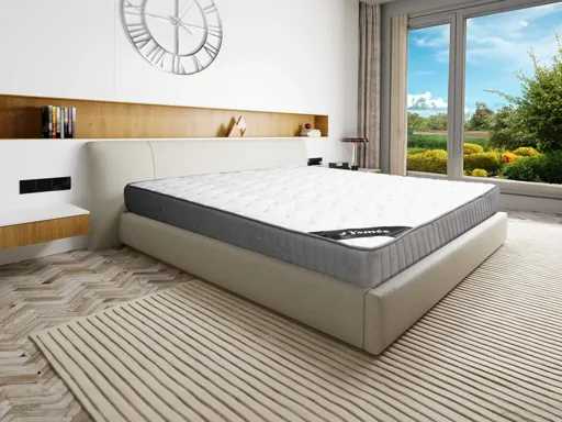 Mattress 140 x 190 cm HR foam and latex home 30cm thick