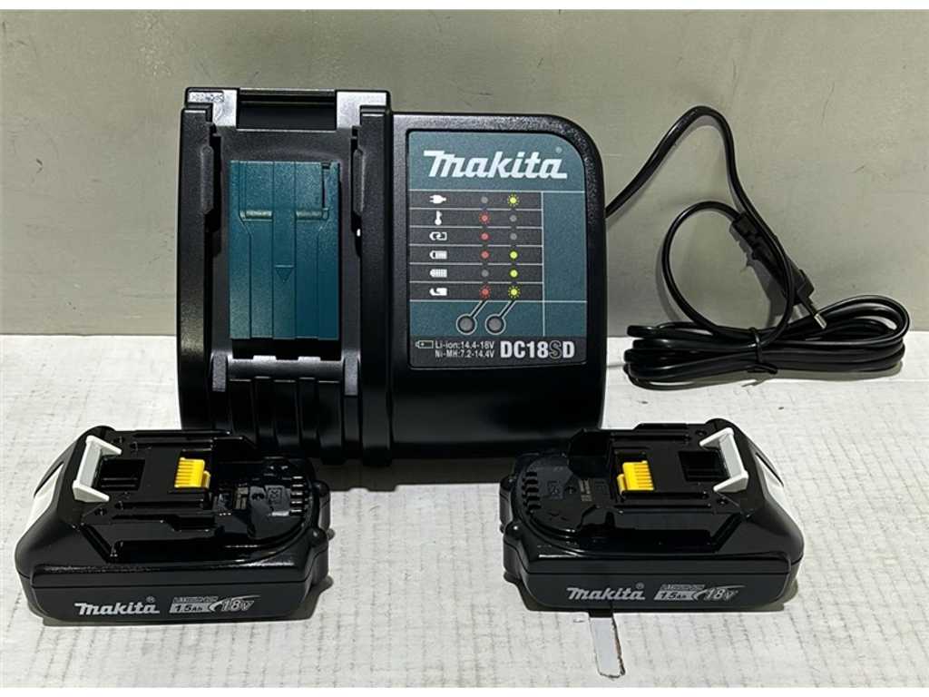 Makita - 1.5Ah - DC18SD - Kit de démarrage de batterie