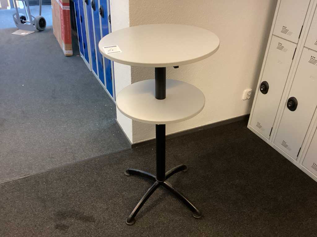 Standing table with grey top