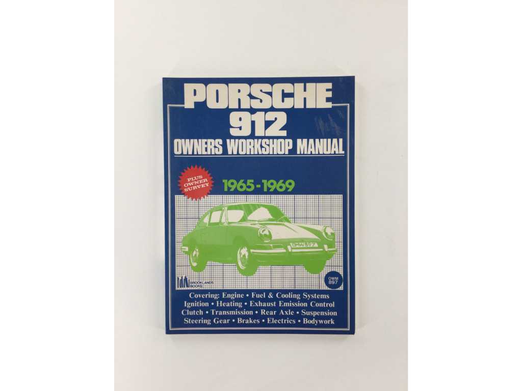 PORSCHE 912 Proprietarii Manual atelier / Carte tematică auto