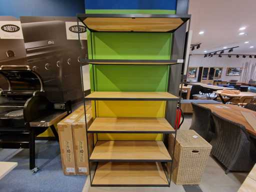 Pierre Rogiers Wall Shelf Damo 110 x 40 x H210cm Fjord Oak