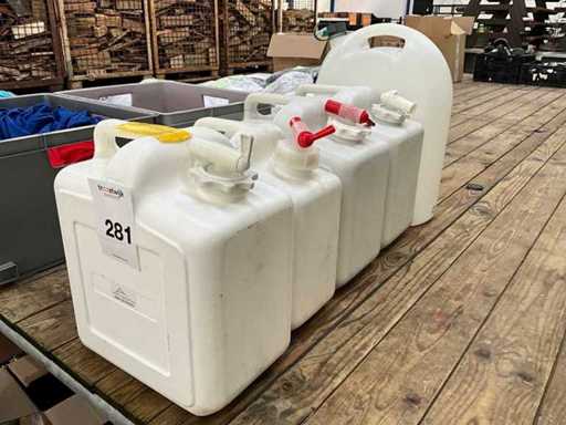 Jerrycan/ waterdispencer (5x)