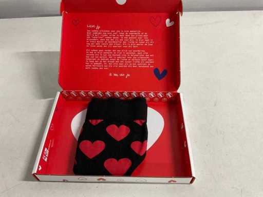 Ensemble cadeau de sous-vêtements en forme de cœur (75x)