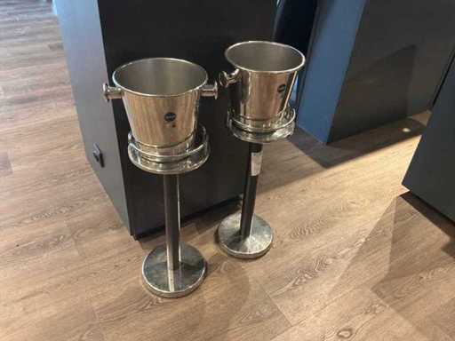 Seaux frais Alessi Wine sur trépied (2x)