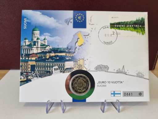 2 Euro Numiscover Finlanda 2012 10 ani Euro