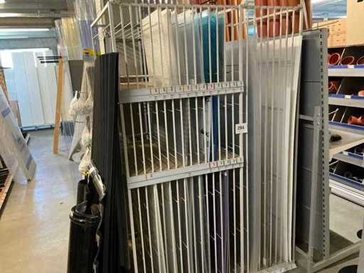 Partij diverse platen met rek