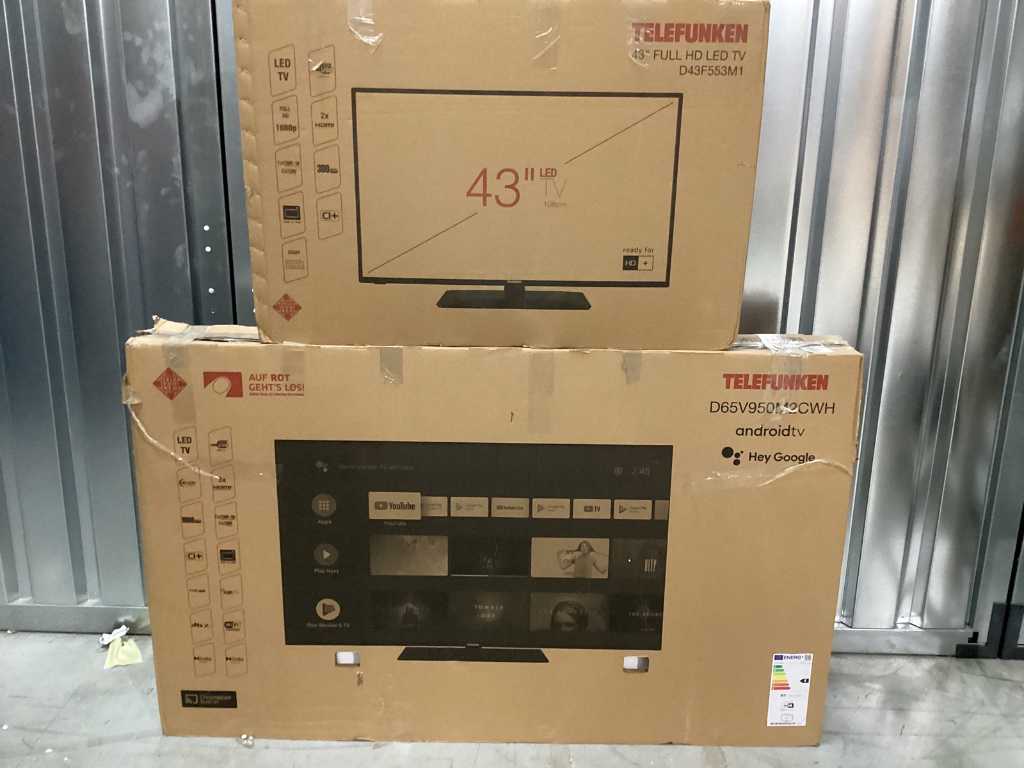 Telefunken - 65 & 43 inch - televiziune (2x)