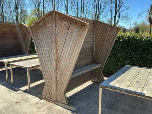 Dubbelzijdige zitbank (2x)