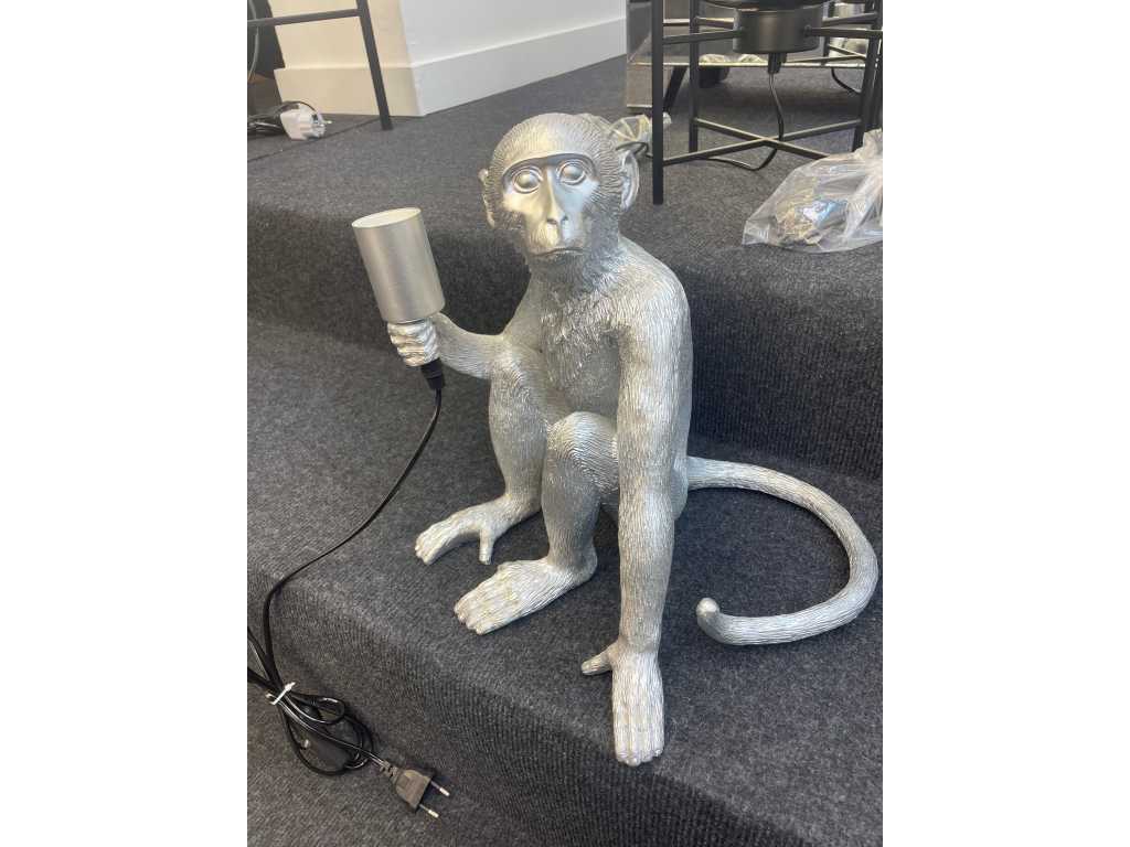 Monkey Stand/Pendant Lamp - Silver 