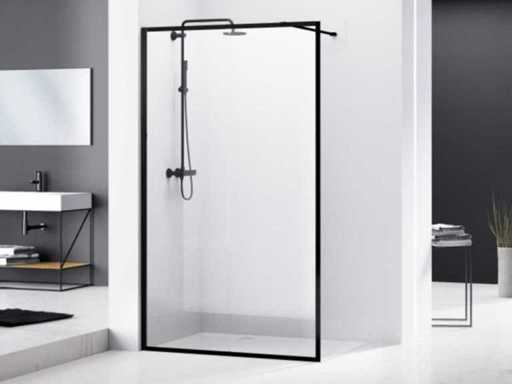 Van Rijn STO4KP 120x200 black ST04120KP Walk-in shower