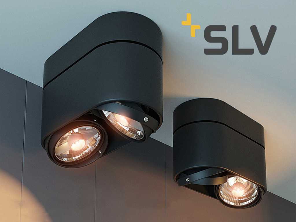 4 x SLV Kardamod surface-mounted spotlight black