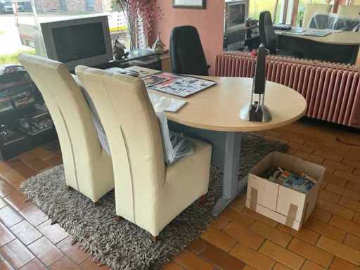 Desk with chairs