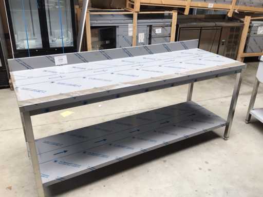 Stainless steel work table
