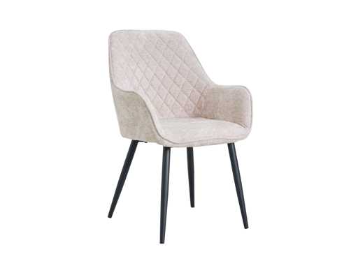 Colenis - Milano Eetkamerstoel - set van 50 - Beige - Chenille Stof - Design - Industrieel - Metalen poten