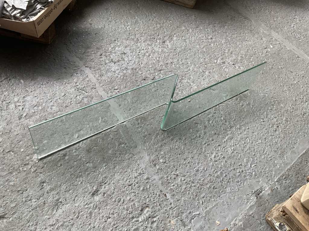 Glazen wandplank (6x)