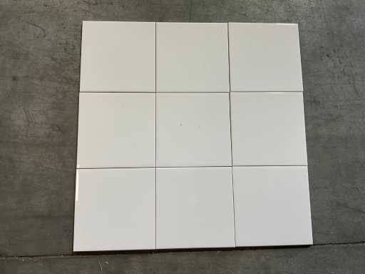 38m² Mosa wall tile cream white - 15x15 cm