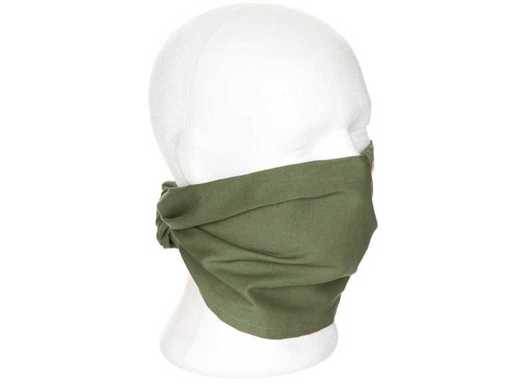 Brytyjska tkanina pustynna, oliwkowa, rozmiar 105 x 40 cm, jak nowa (R13) (329x)