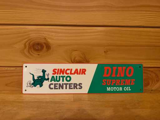 Metal advertising sign 40x10cm