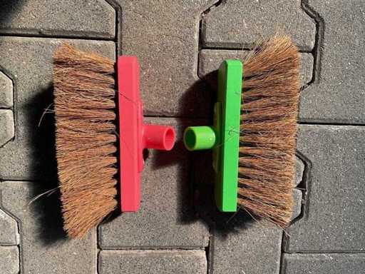 Broom heads - green&pink (400x)