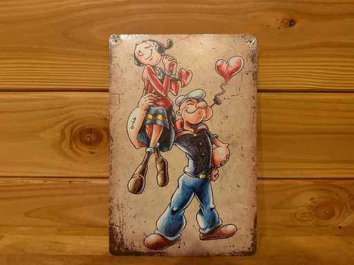 Metalen reclamebord 30x20cm