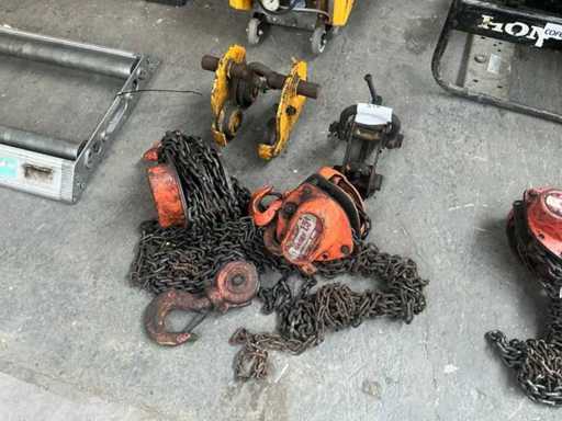 Hadef Chain hoist and lifting clamp (2x)