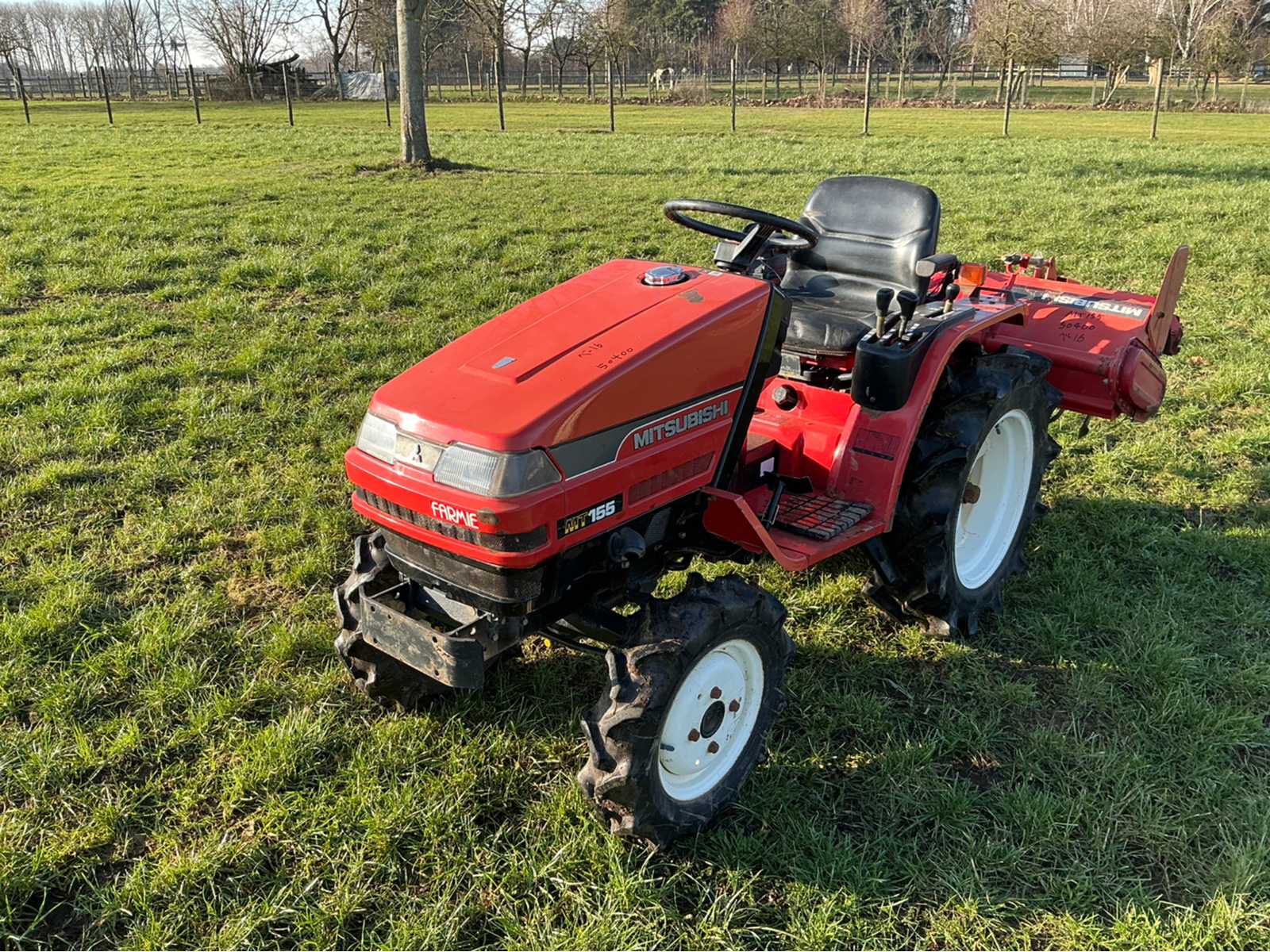 Mitsubishi MT155 with cultivator Minitractor