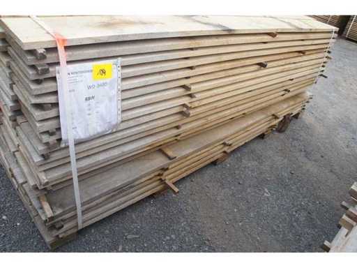 1,54 m³ Eichenplanken 22 mm