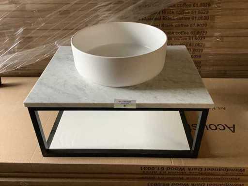 Lavabo avec étagère pour suspendre