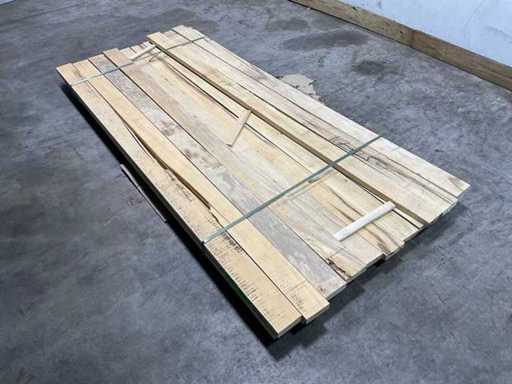 Deska z drewna liściastego Celtis - 250x10,5x3 cm (15x)