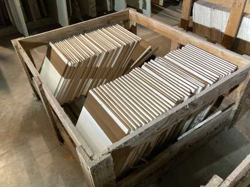 piastrelle Pietra bianca di Borgogna Massangis 40/40/1cm 6m² Piastrelle Pietra bianca di Borgogna Massangi 40/40/2cm 9m²