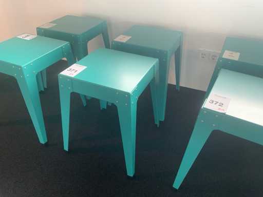 Lensvelt Sgabello "Piet Hein Eek" serie in alluminio (2x)