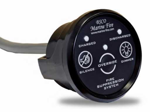 Display di controllo del Sistema di Soppressione Incendio Marini BSCO