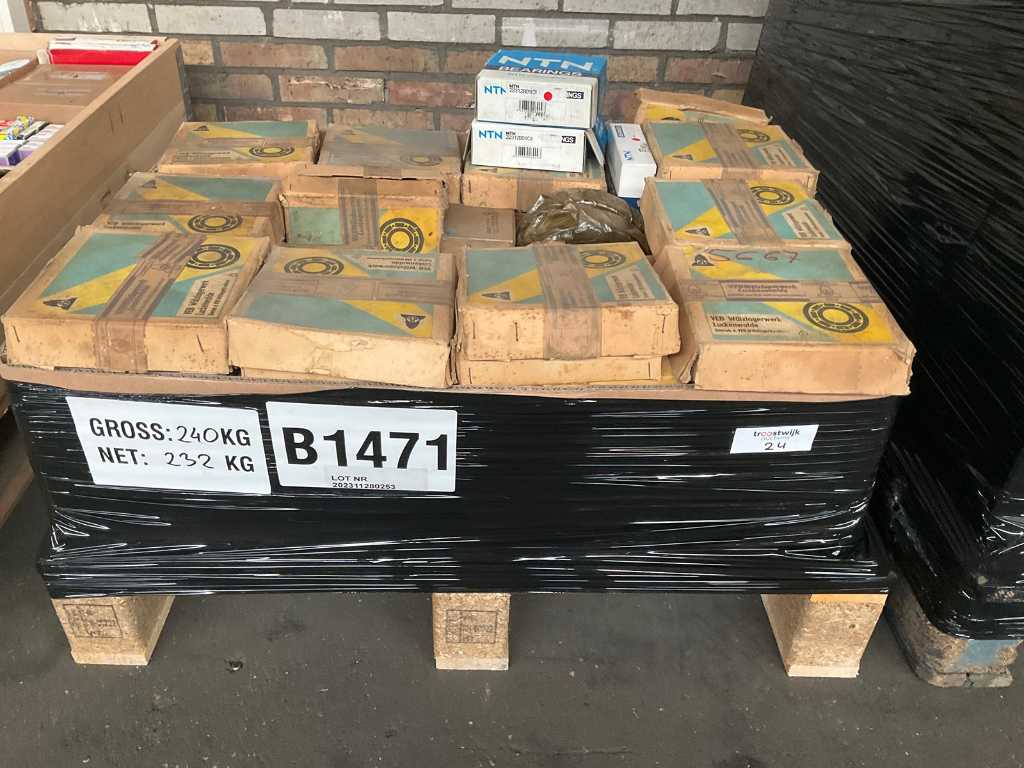 232kg (nett) bearings from DKF / NTN / FAG and more (B1471)