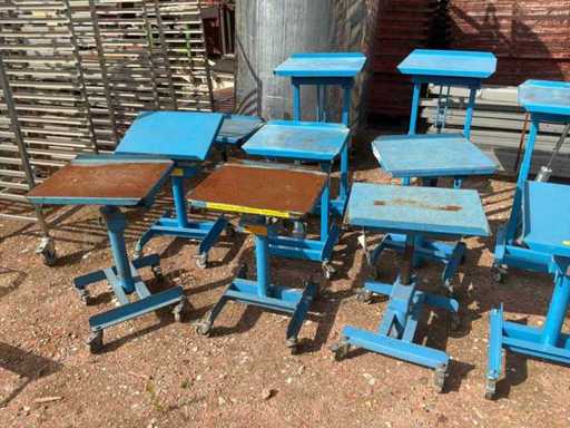 In hoogte verstelbare werktafel (9x)
