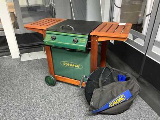 Grătar pe gaz Outback cu 2 arzătoare