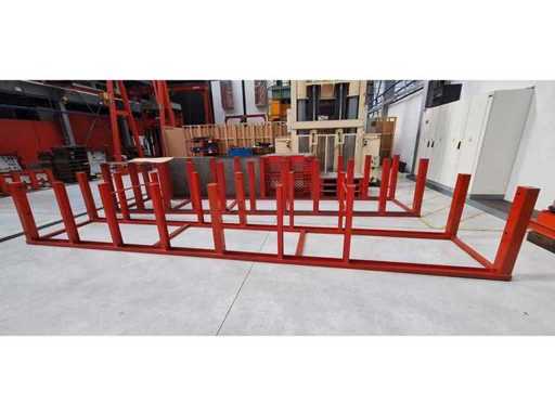 Struktur zur Lagerung von Platten und Materialien