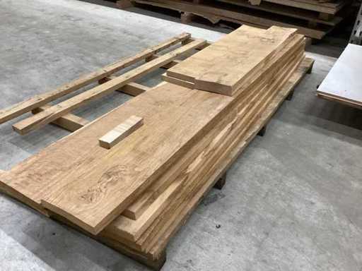 Oak superior planed / boards edged on 4 sides / oak superior / max 2.0m long / max width board 22cm / thickness board 30mm / dry air-dried