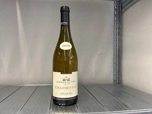 2018 Chardonnay Pays d'Oc Pardon et fils Weißwein (33x)